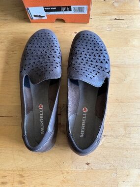 MERRELL Mimix Romp, Brown Leather Cut Out Flats Size 9M, women's